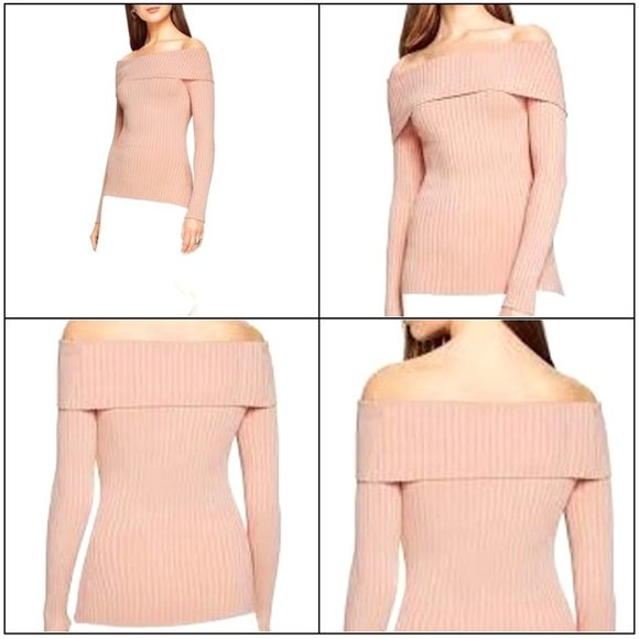 BCBGMaxAzria “Risa” Long Sleeve Off-The-Shoulder Top XXS - Picture 3 of 16